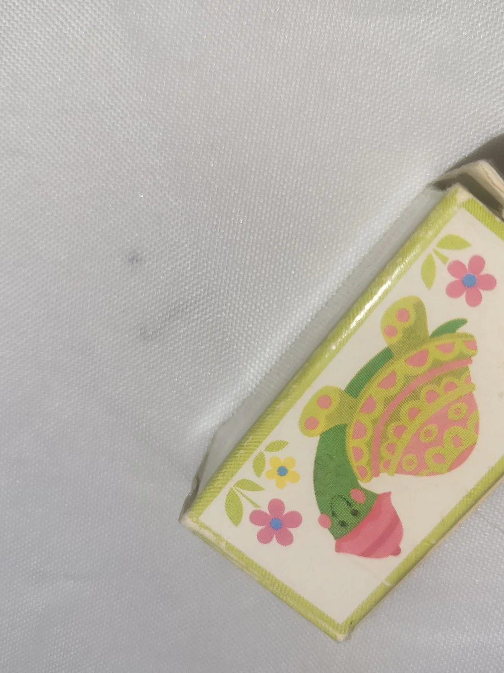Cute Green & Pink Myrtle Turtle Pin Brooch for Kids Avon 70s Box Full Glace